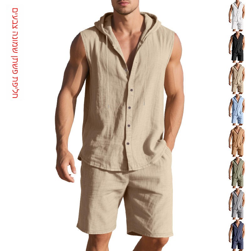 Men's Summer Casual Loose Line - Linen Shirt Breathable 评论和价格