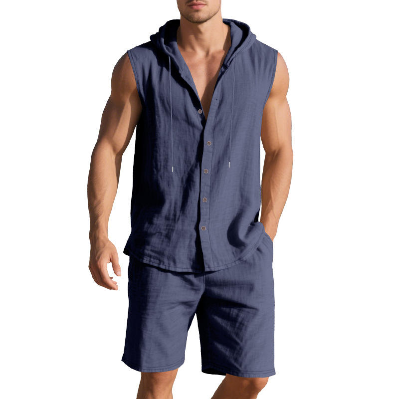 Men's Summer Casual Loose Line - Linen Shirt Breathable 评论和价格