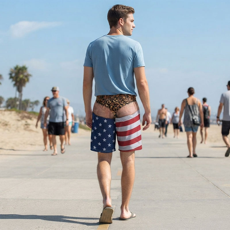 Novelty Men's Swim Trunks Funn - Swim Trunk Quick Dry 评论和价格