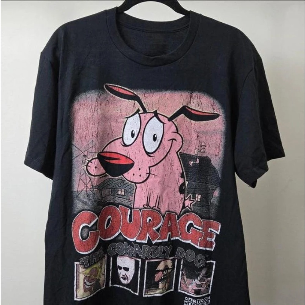 Summer Vintage Courage The Cow - Tee Graphic Print 评论和价格