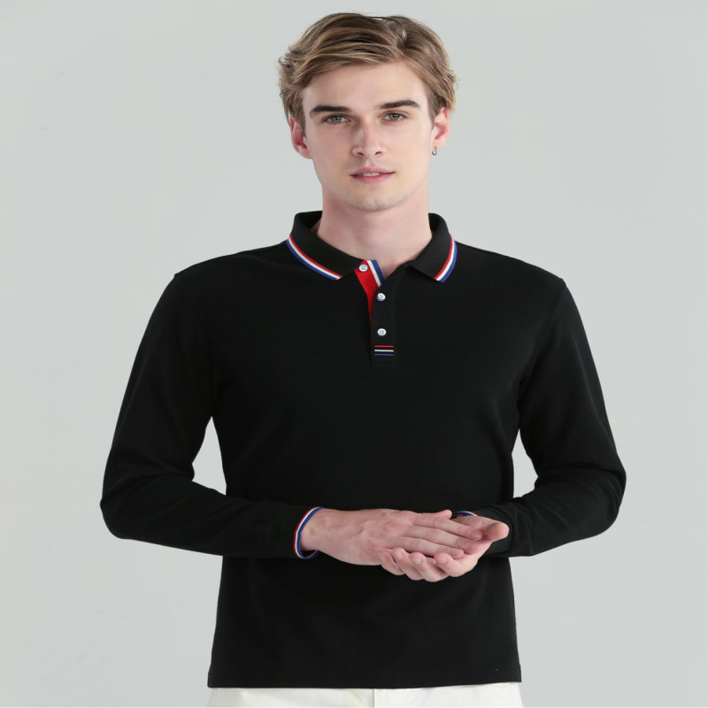 Autumn Long Sleevd POLO Shirt  - Polo Shirt Pique 评论和价格