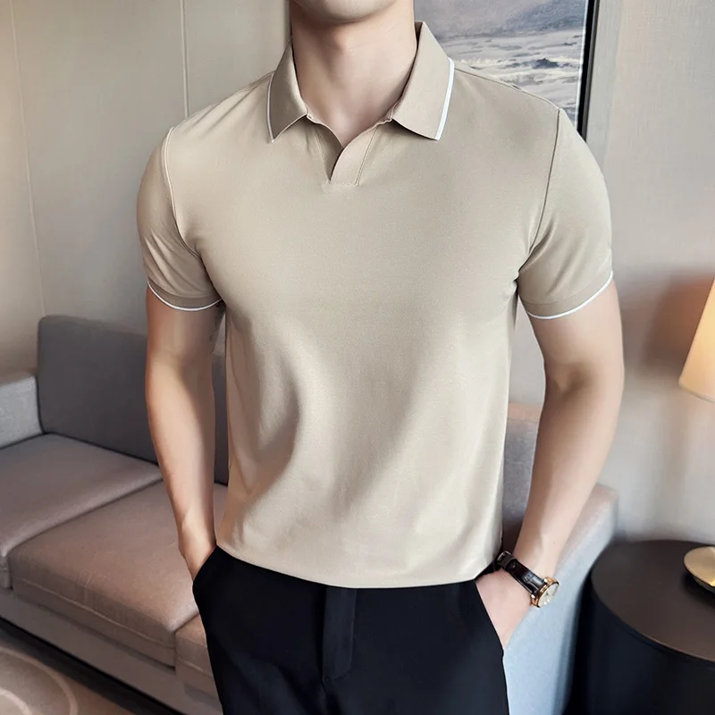 Men Polo Shirt Summer Light Th - Polo Shirt Pique 评论和价格