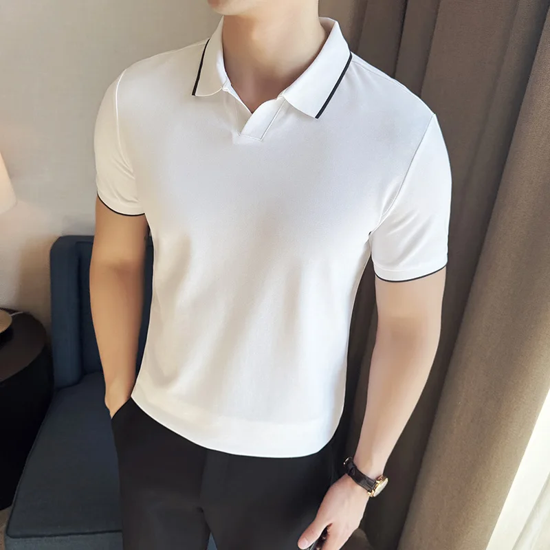 Men Polo Shirt Summer Light Th - Polo Shirt Pique 评论和价格