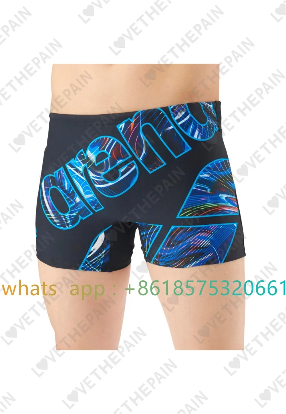 Men Jammer Training Swimwear T - Swim Trunk Quick Dry 评论和价格