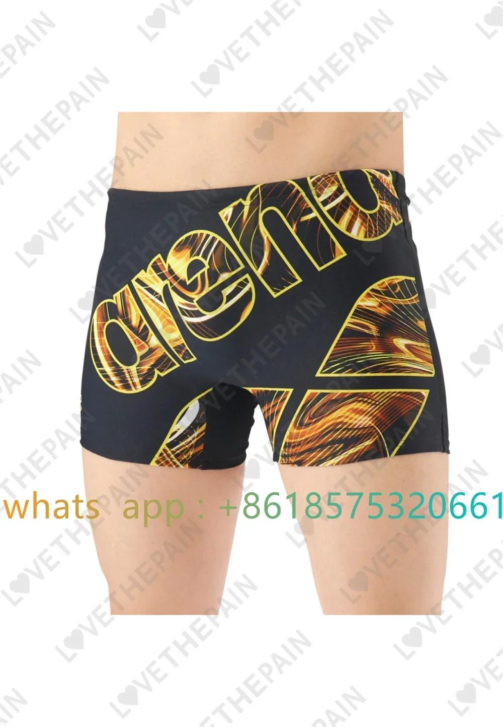 Men Jammer Training Swimwear T - Swim Trunk Quick Dry 评论和价格