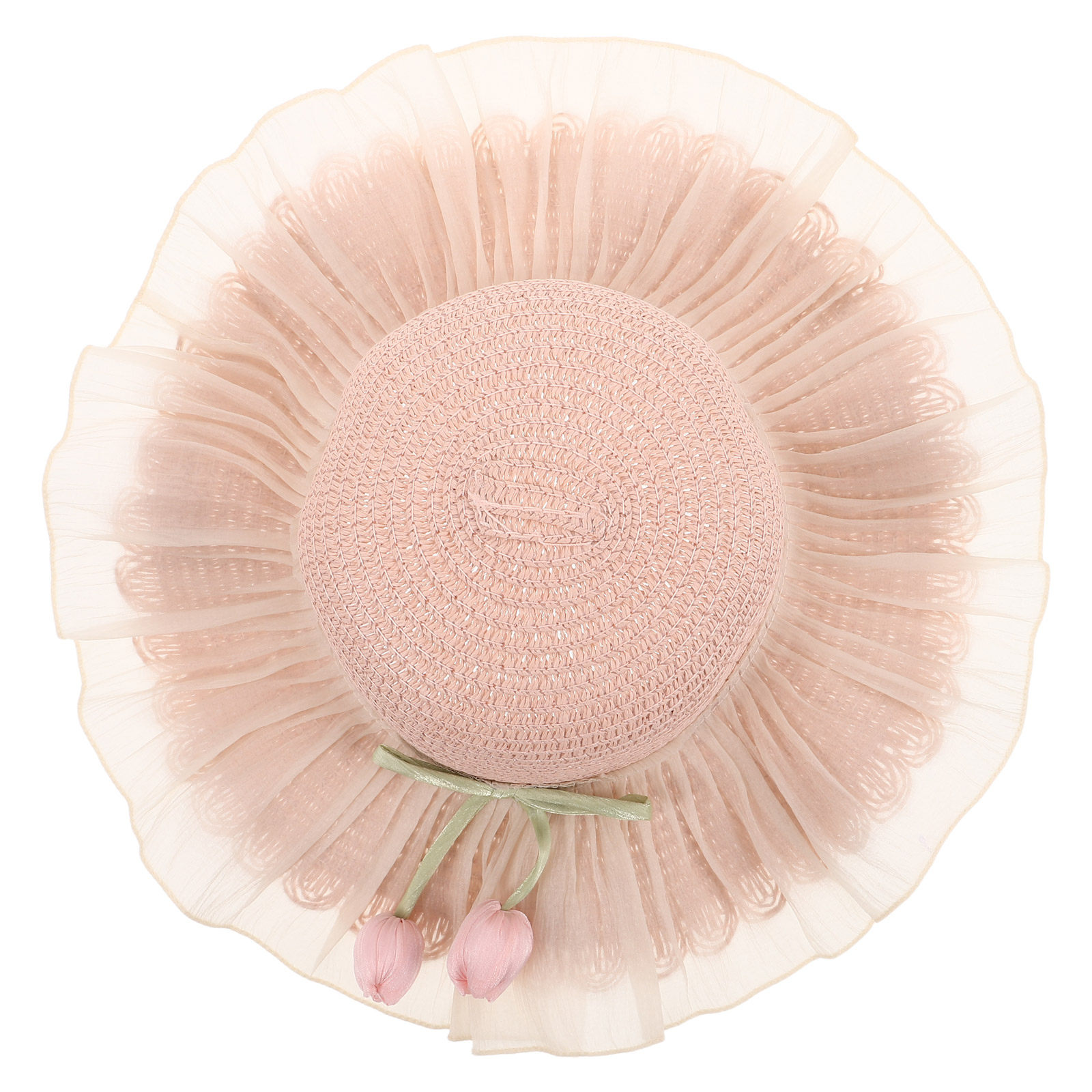 Girl Summer Straw Sun Hat Adju - Bucket Hat Straw 评论和价格