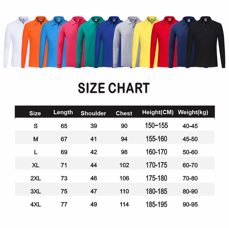 Men and Women's Long Sleeve Po - Polo Shirt Pique 评论和价格
