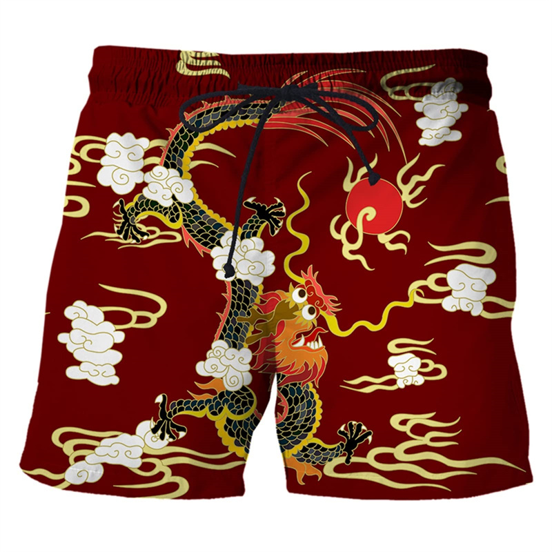 Chinese Dragon 3d Print Swim T - Trunks Board Surf 评论和价格