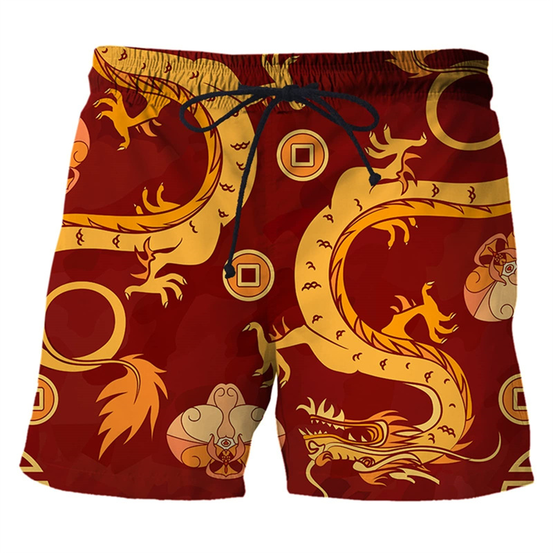 Chinese Dragon 3d Print Swim T - Trunks Board Surf 评论和价格